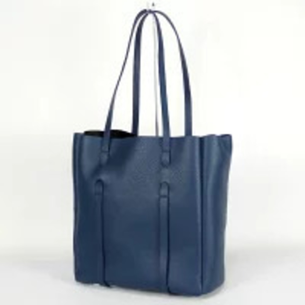 Balenciaga shoulder Tote leather Navy bag Blue